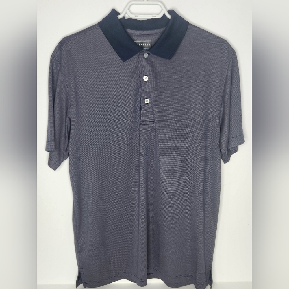 PGA TOUR men's polo shirt, blueish/purple size Medium